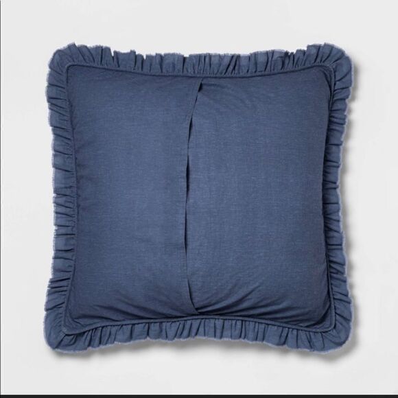 Threshold Vintage Wash Ruffle Euro Sham - Picture 3 of 4